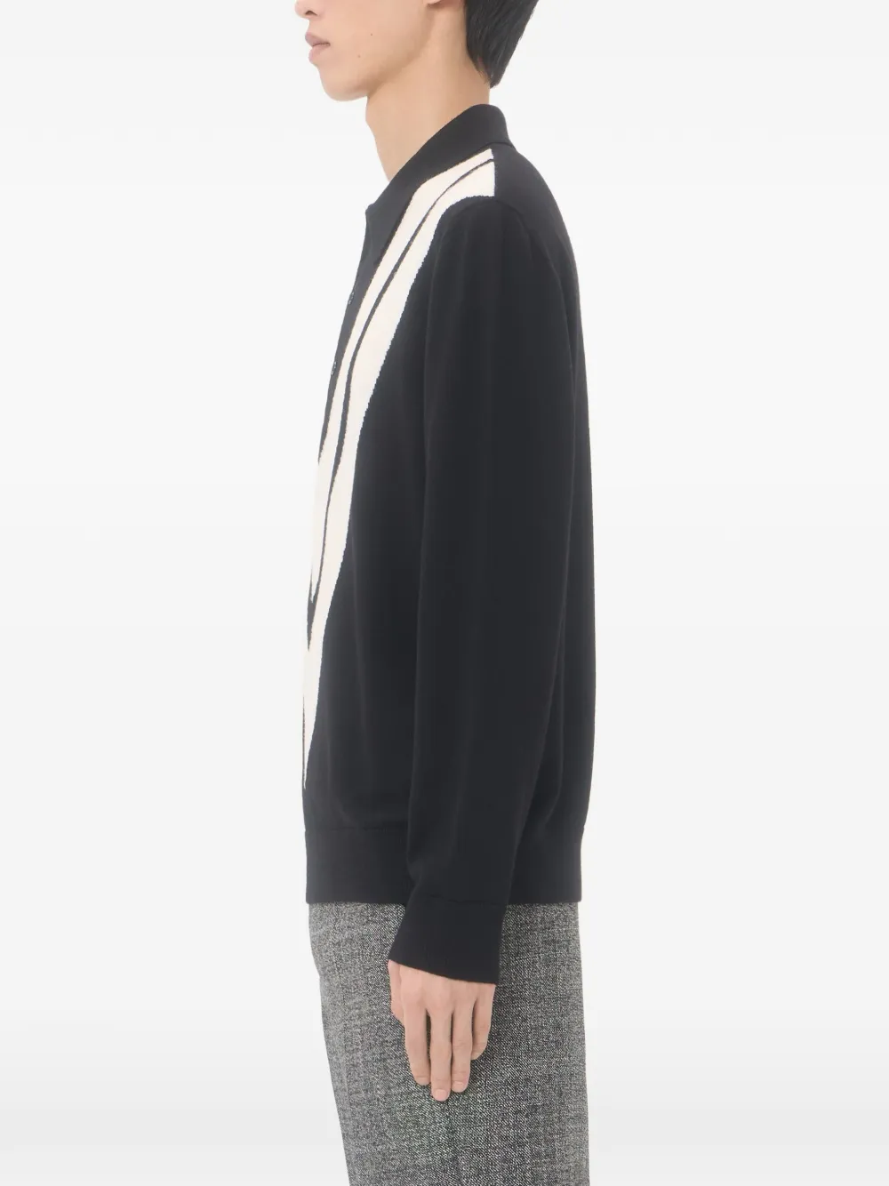 Valentino Garavani Wollen poloshirt Zwart