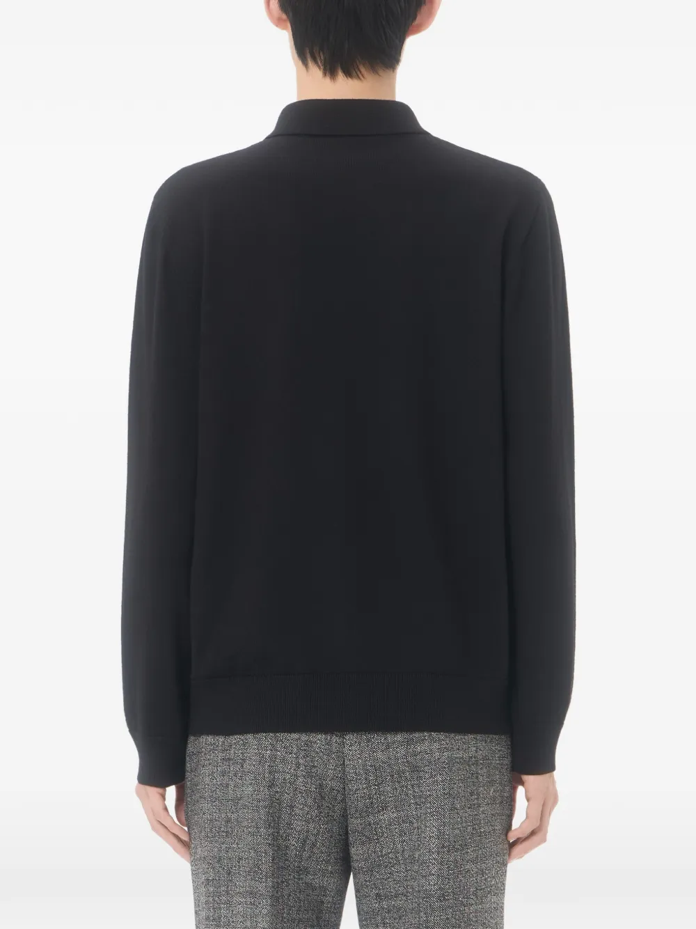 Valentino Garavani Wollen poloshirt Zwart