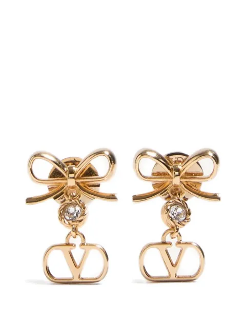 Valentino Garavani  Vlogo Signature earrings in metal and Swarovski® crystals