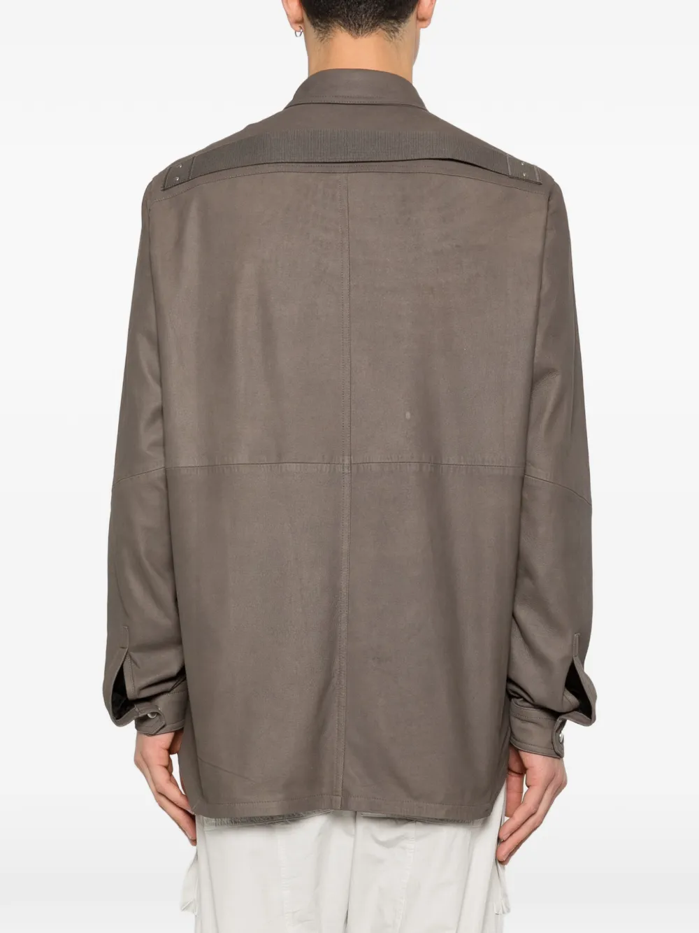 Rick Owens Jack met opgestikte zak Bruin