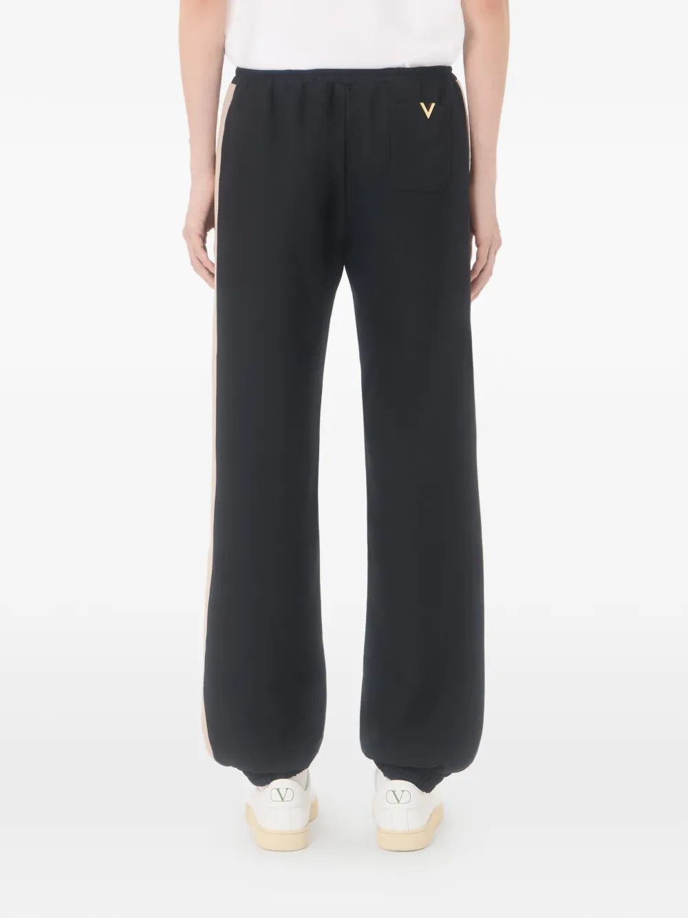 Valentino Garavani Nylon broek met VGold Zwart