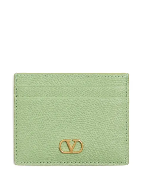 Valentino Garavani porte-cartes VLogo Signature en veau grainé