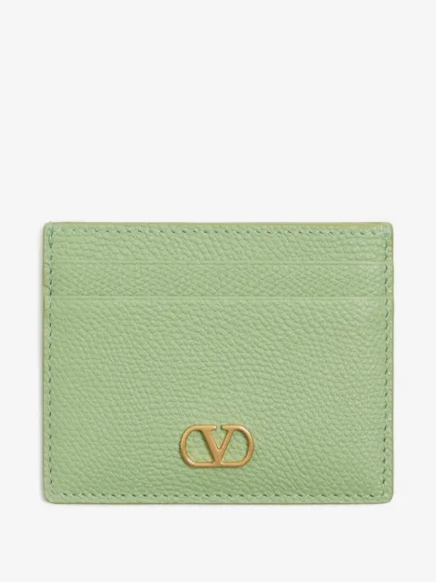Valentino Garavani VLogo Signature grainy calfskin card holder
