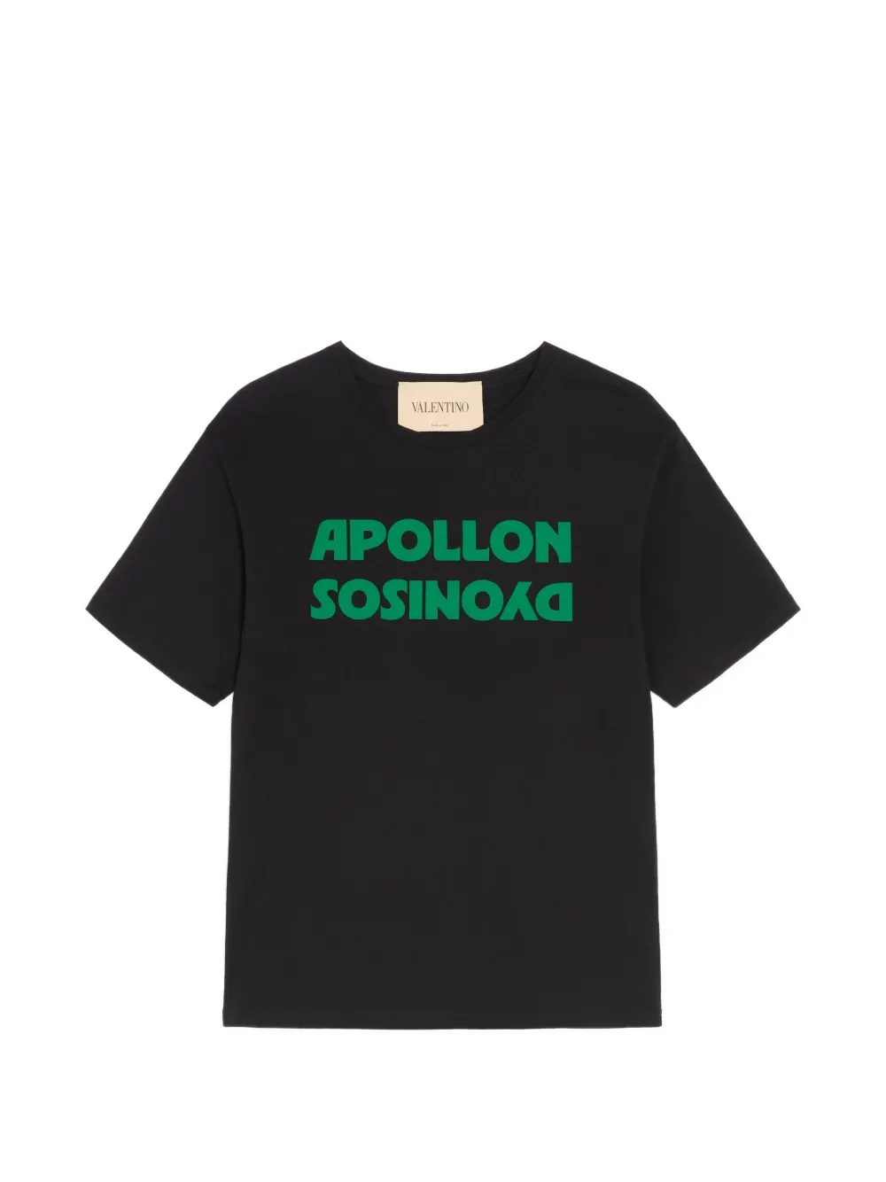 Valentino Garavani cotton T-Shirt with Apollon/Dyonisos print - Nero
