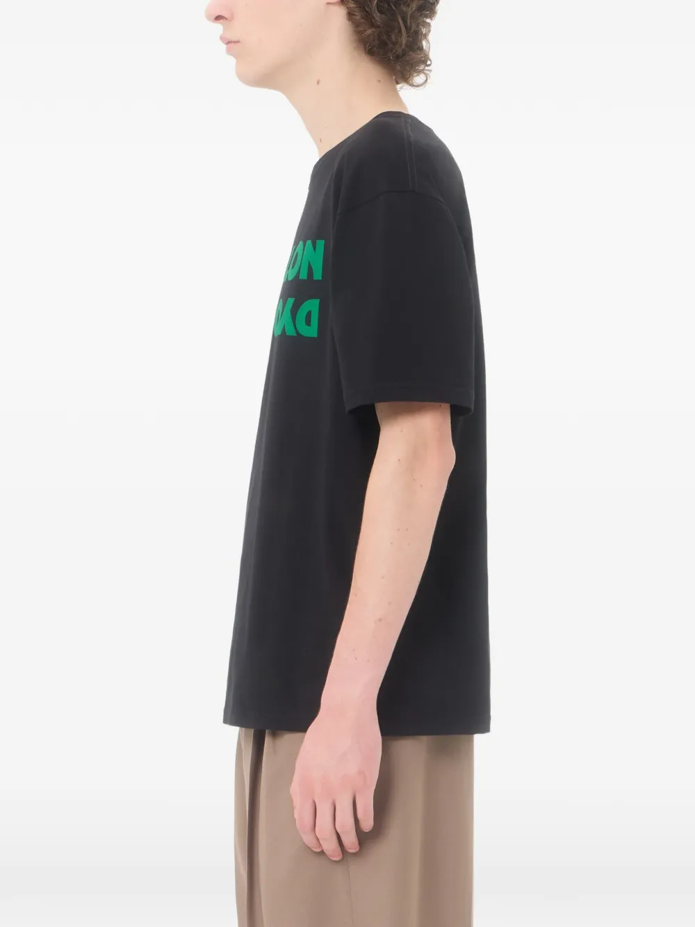 Valentino Garavani Katoenen T-shirt met Apollon Dyonisos-print Zwart