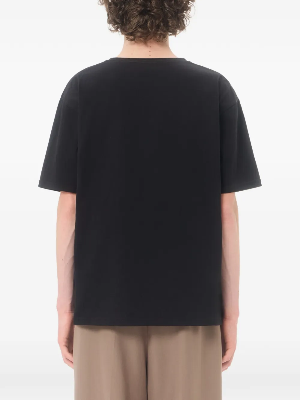 Valentino Garavani Katoenen T-shirt met Apollon Dyonisos-print Zwart