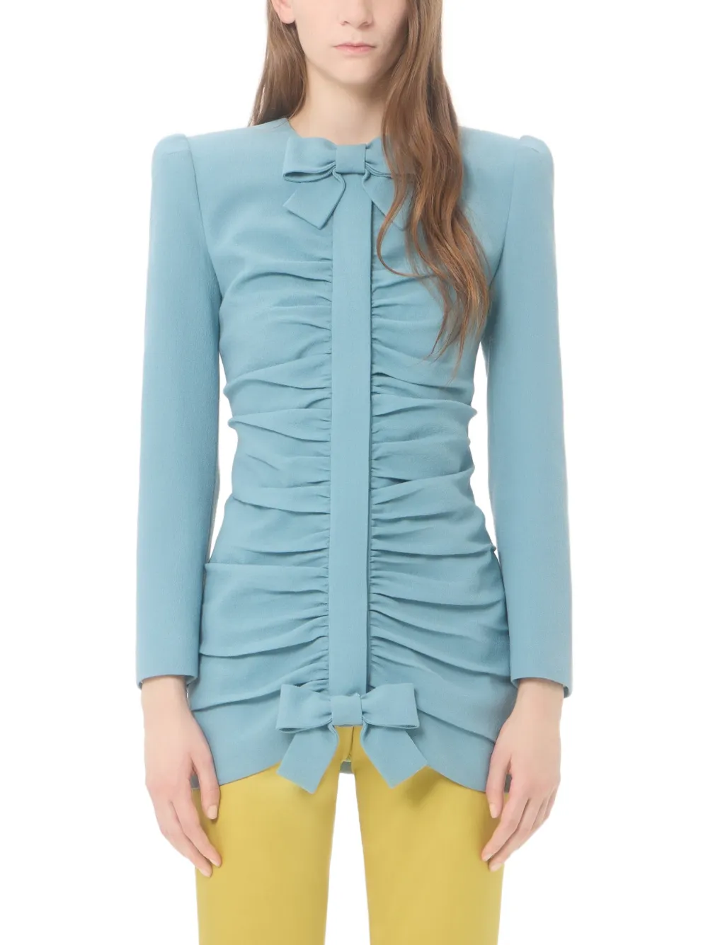  Valentino Garavani Crispy Light Wool Jacket - Blue 