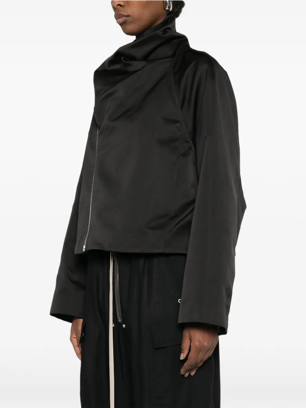  Rick Owens Zip-up Jacket - Black 