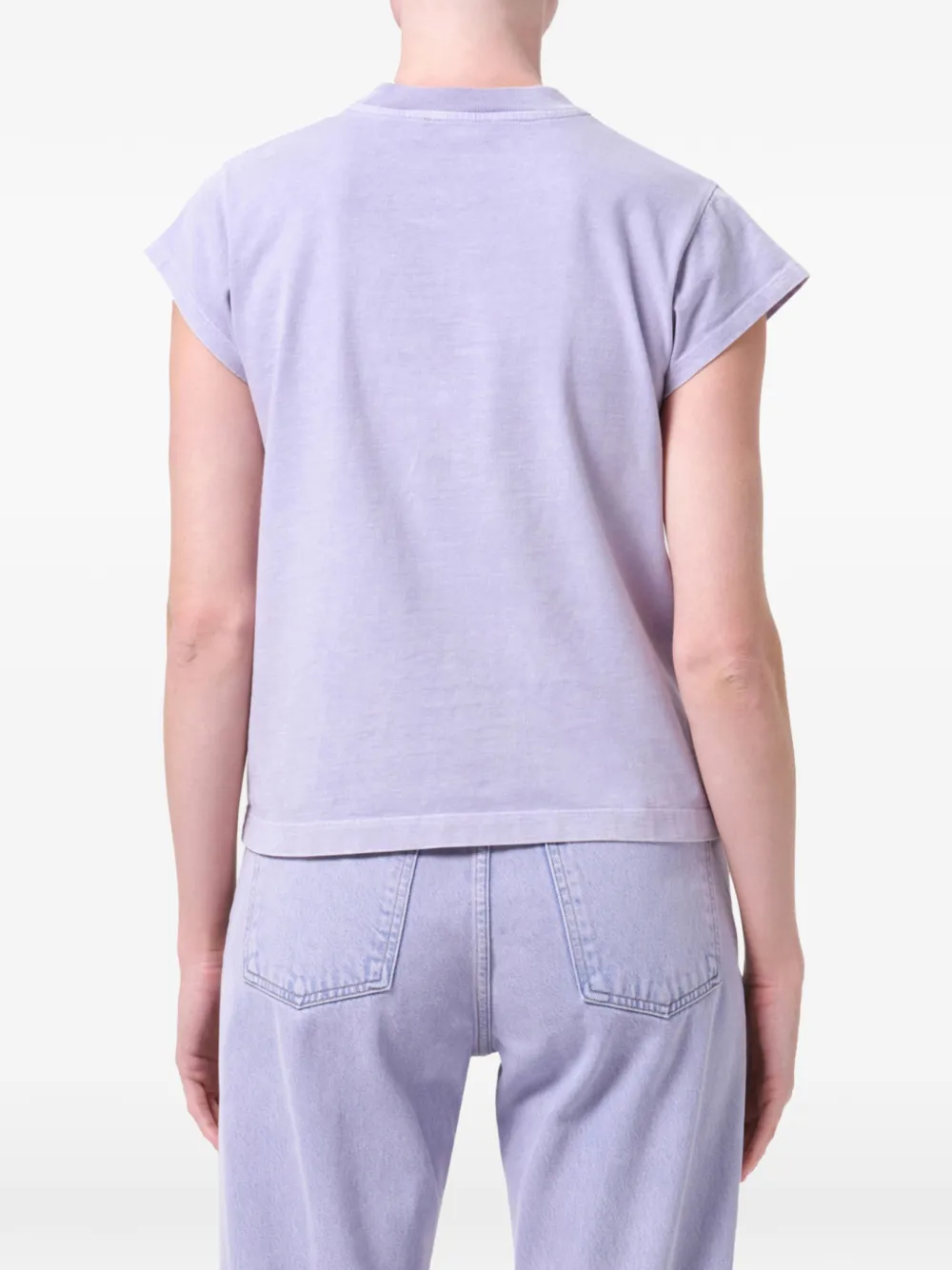  Agolde Bryce Cap-sleeve T-shirt - Purple 