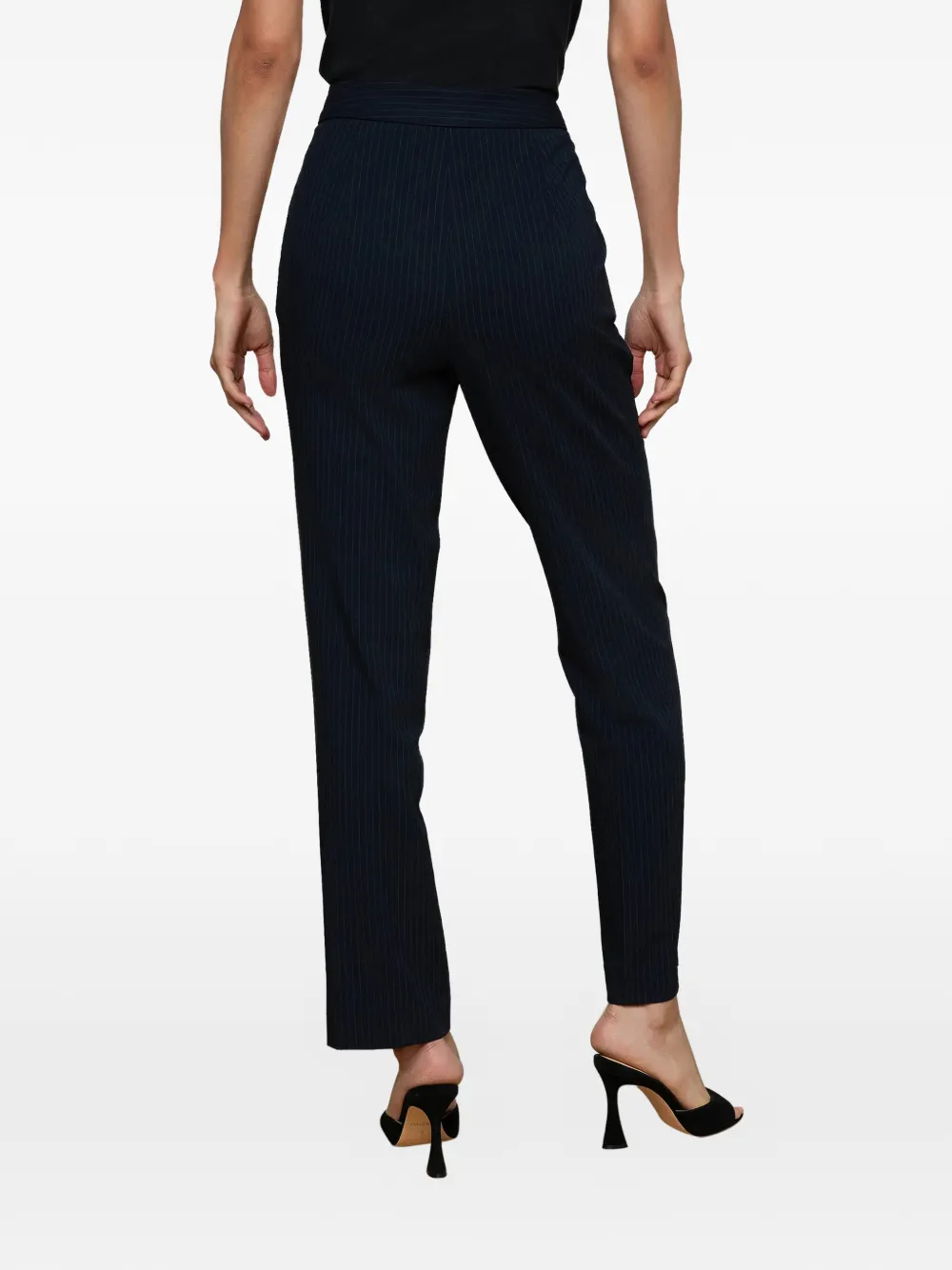  L'agence Rebel Pinstriped Trousers - Blue 