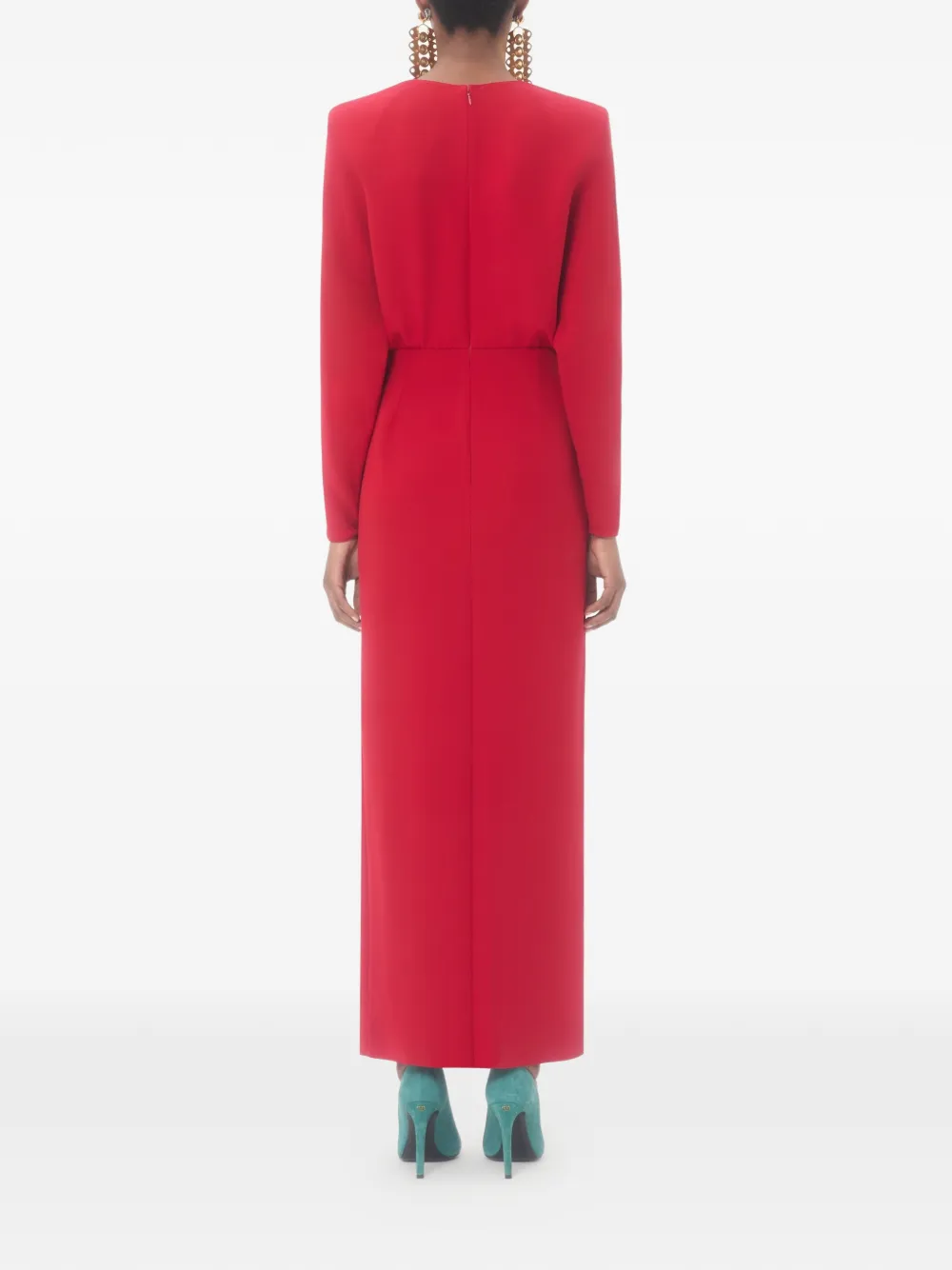 Valentino Garavani Cady Couture maxi-jurk Rood