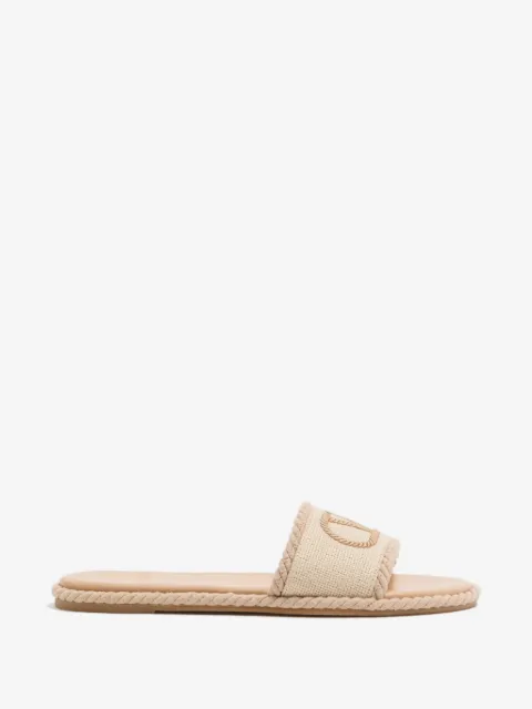 Valentino Garavani VLogo sandaler i lærred