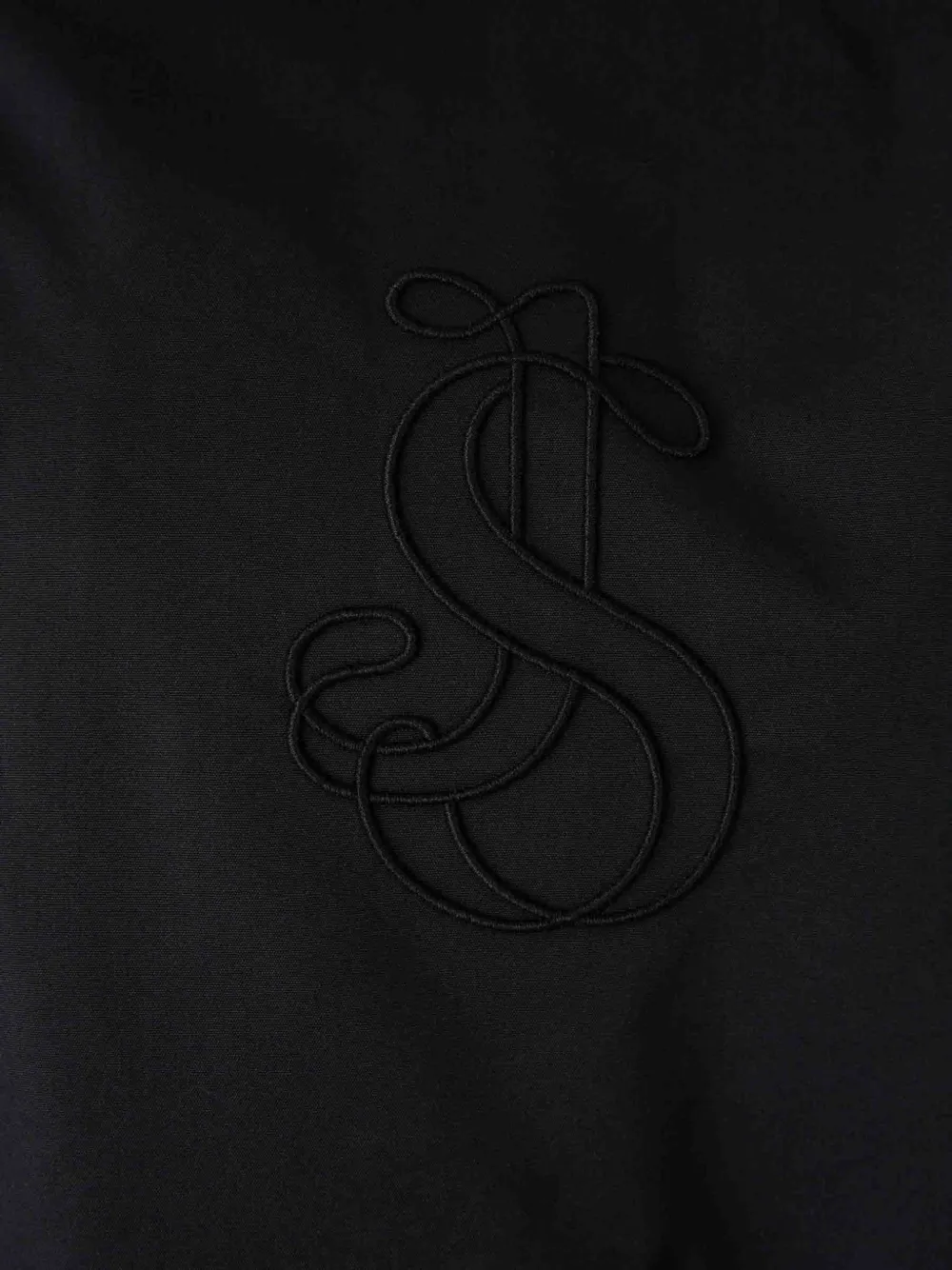 embroidery button bomber jacket