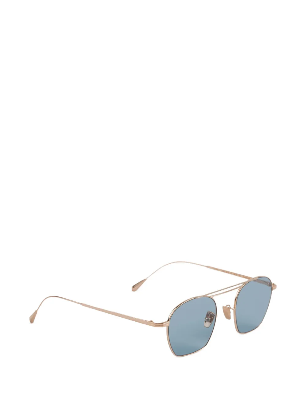 Cutler & Gross Zonnebril met geometrisch montuur Goud