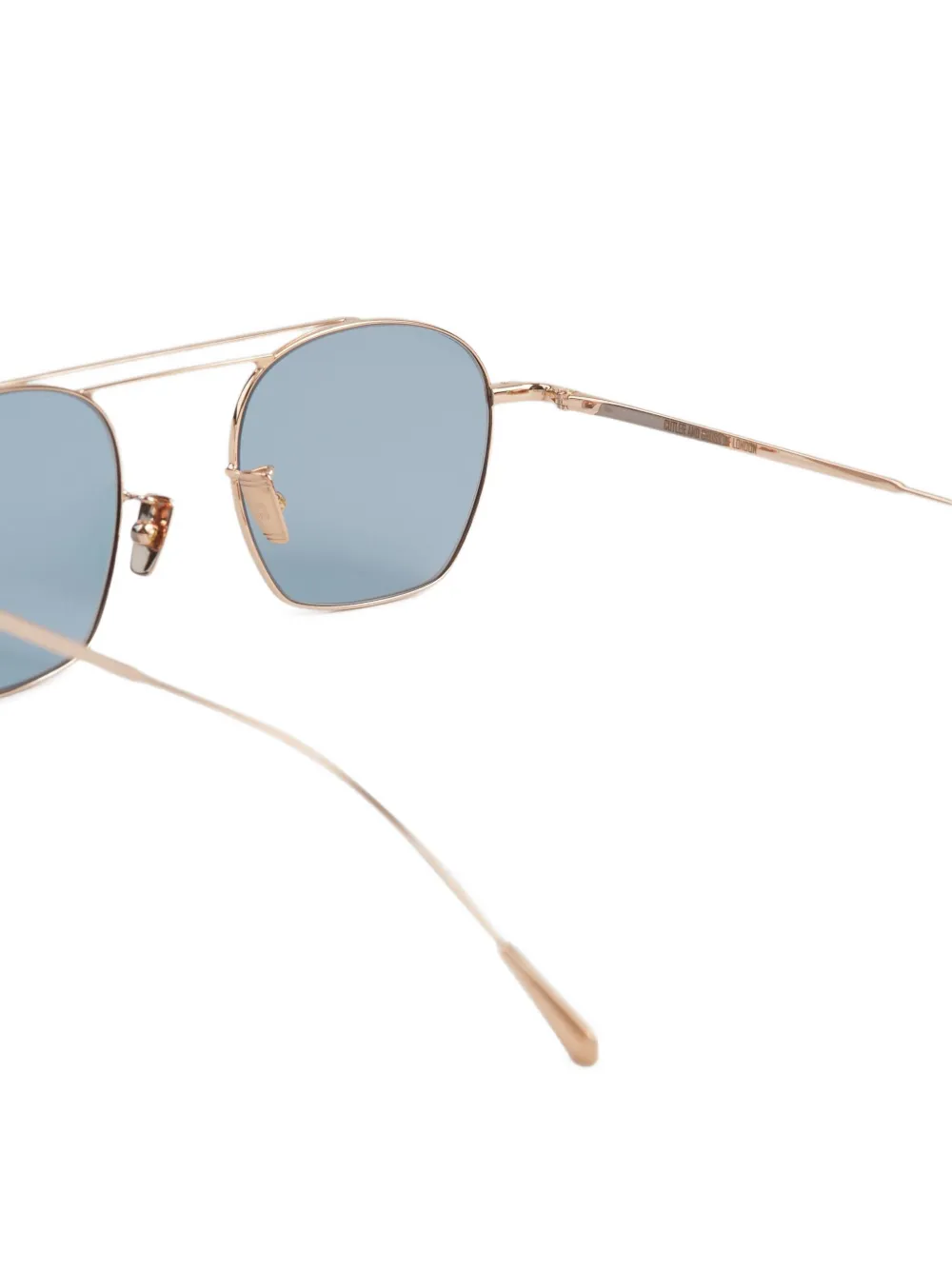 Cutler & Gross Zonnebril met geometrisch montuur Goud