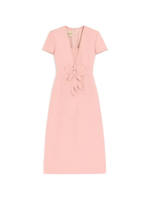 Valentino Garavani vestido corto de crepé bordado