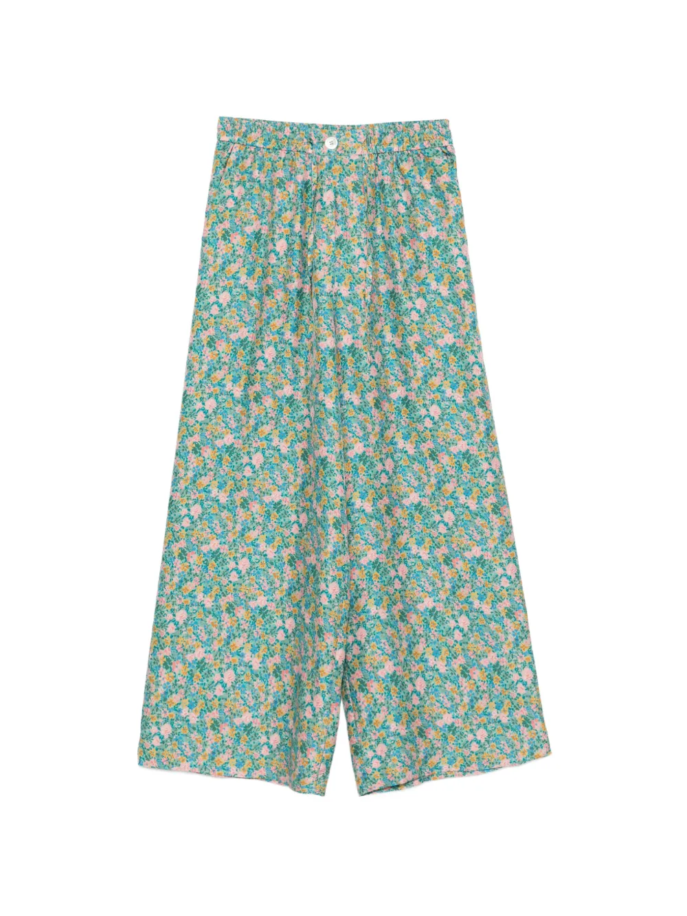 Pierre-Louis Mascia Aloe floral trousers - Verde