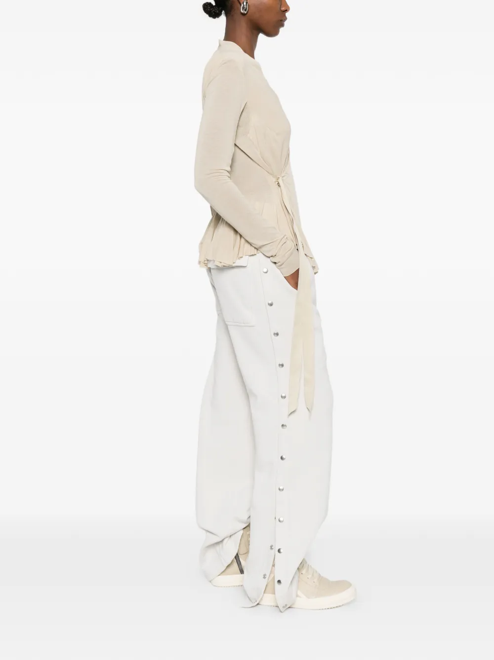  Rick Owens Drkshdw Drawstring Trousers - Neutrals 