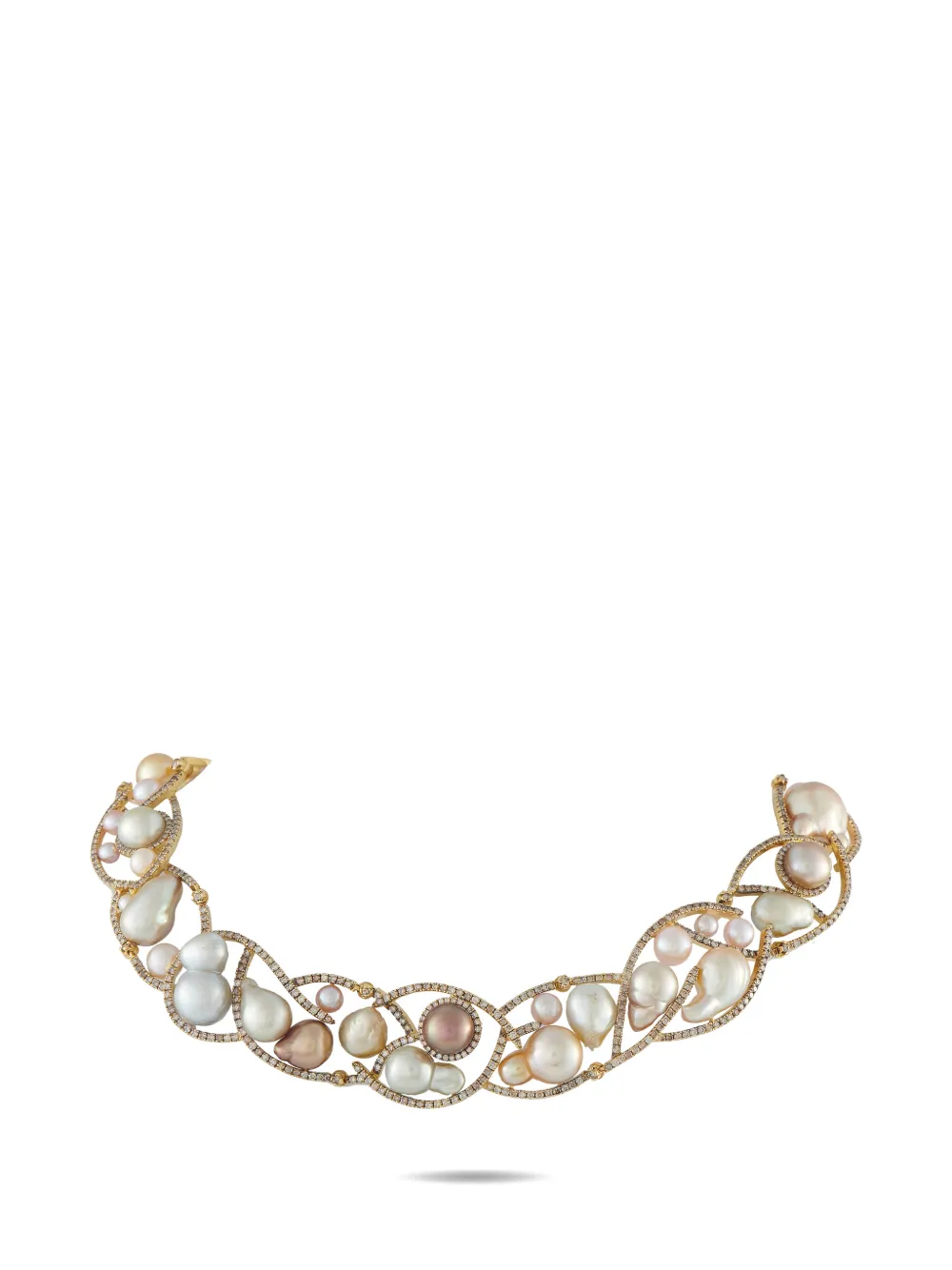 YVEL Baroque diamond necklace - Gold