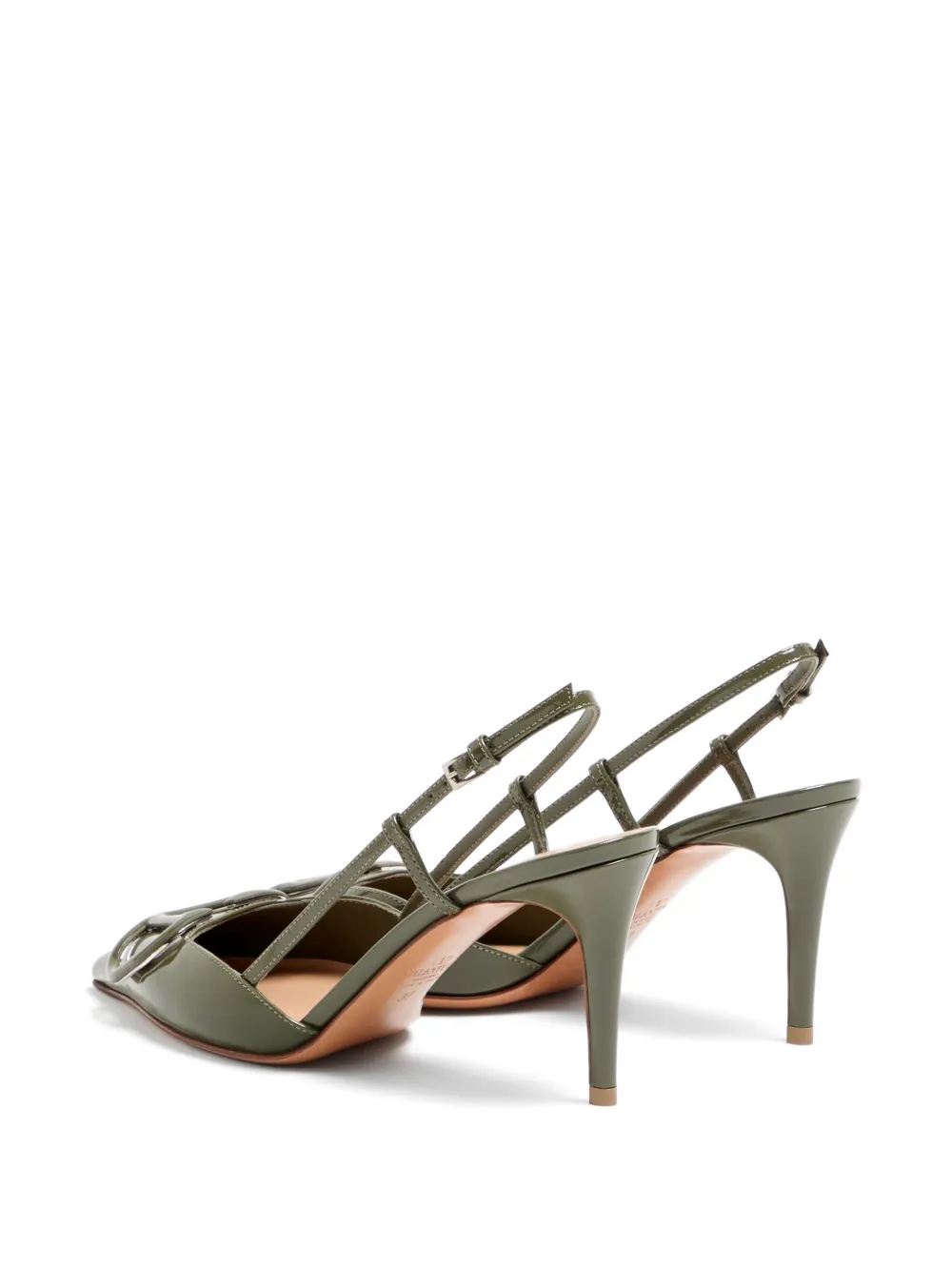 Valentino Garavani VLogo Signature lakleren slingback pumps Groen