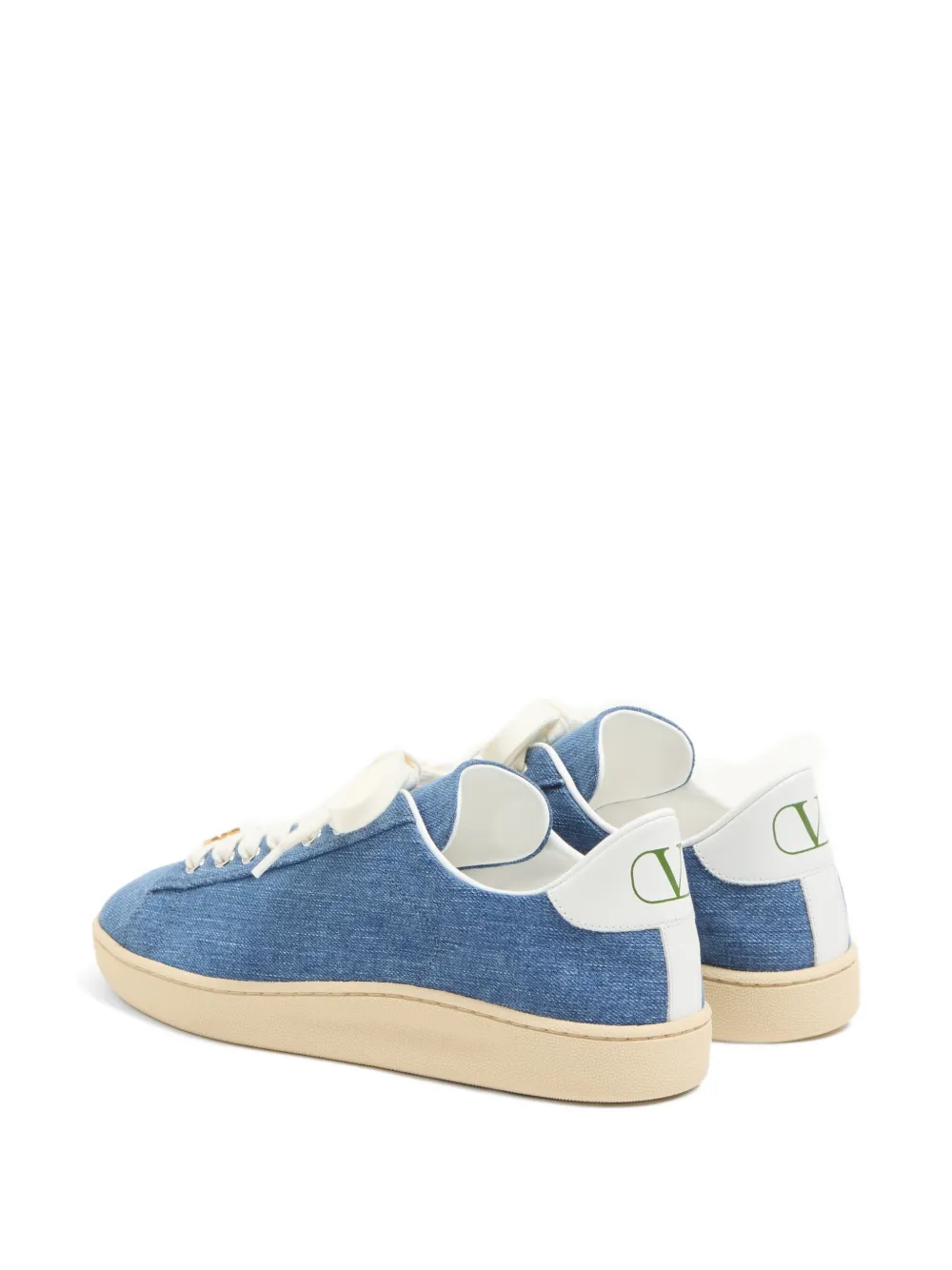 Valentino Garavani Royco denim sneakers Blauw