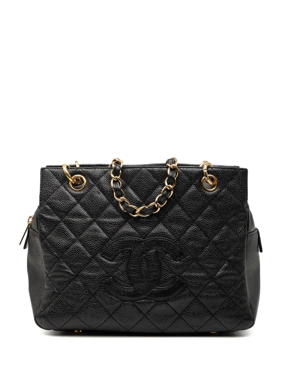 CHANEL Pre-Owned 2002-2003 Petite Caviar Timeless tote bag - Nero