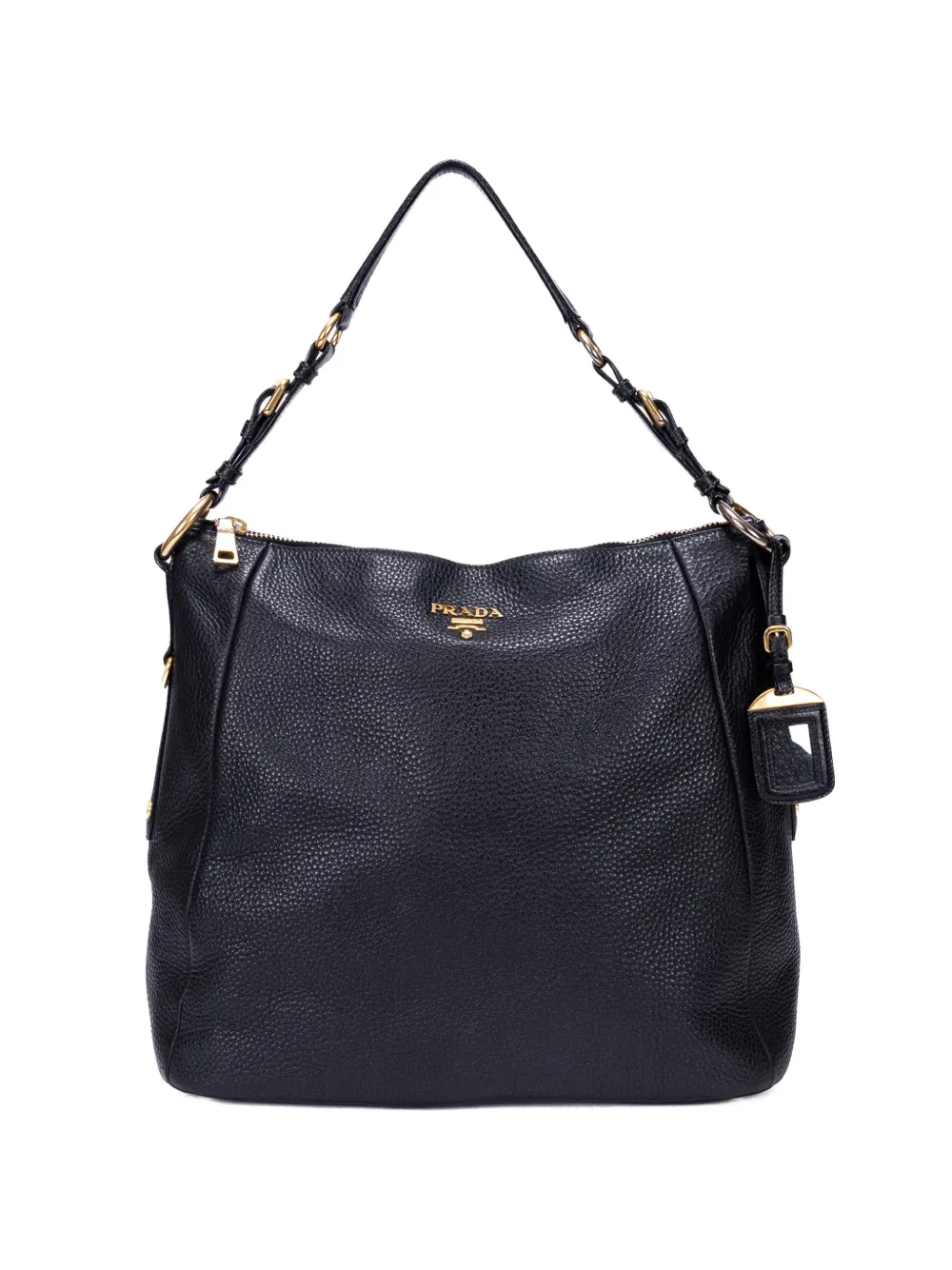 Prada Pre-Owned Daino leather shoulder bag - Nero