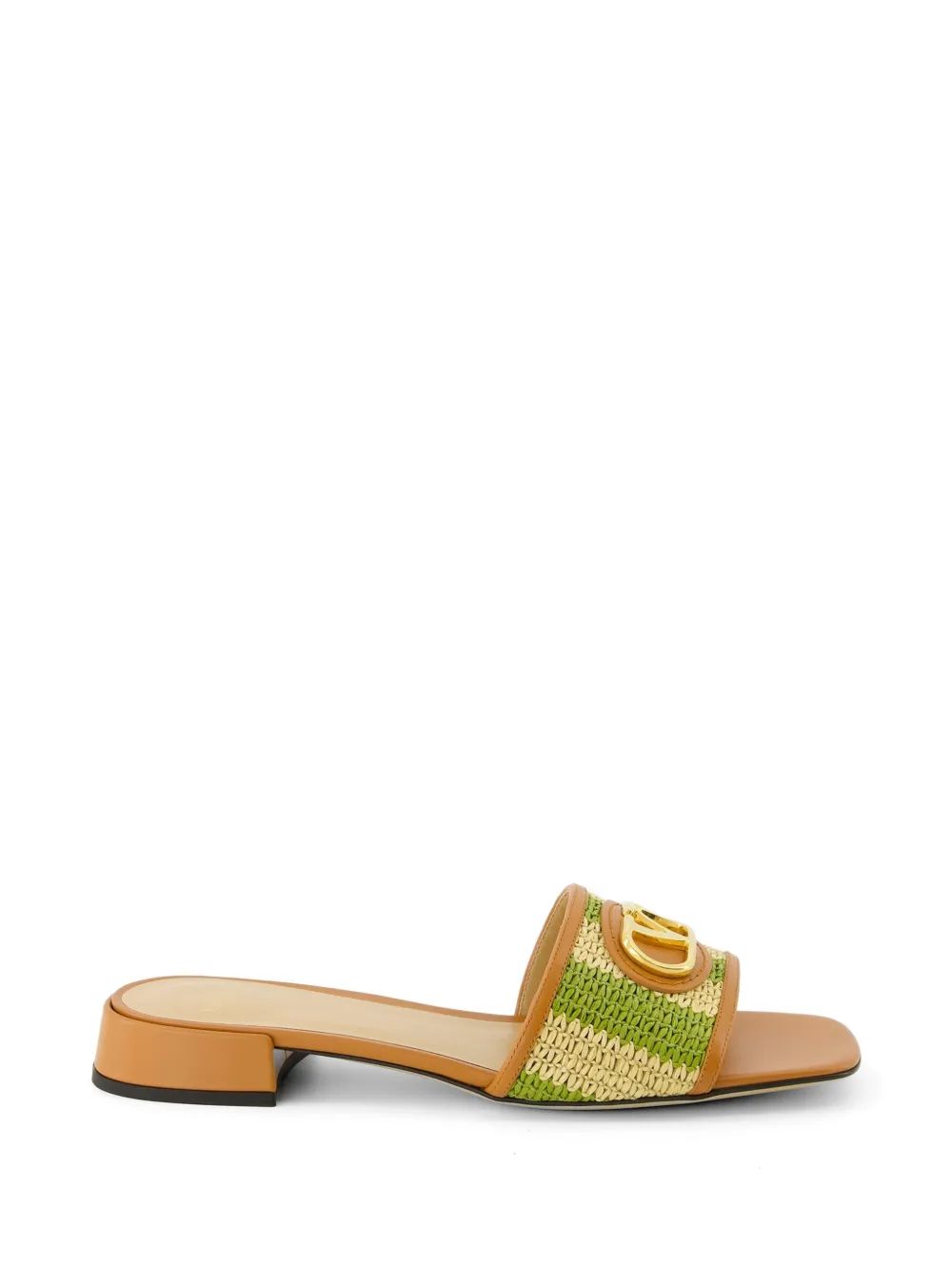 Valentino Garavani Logo Sandals In Multi