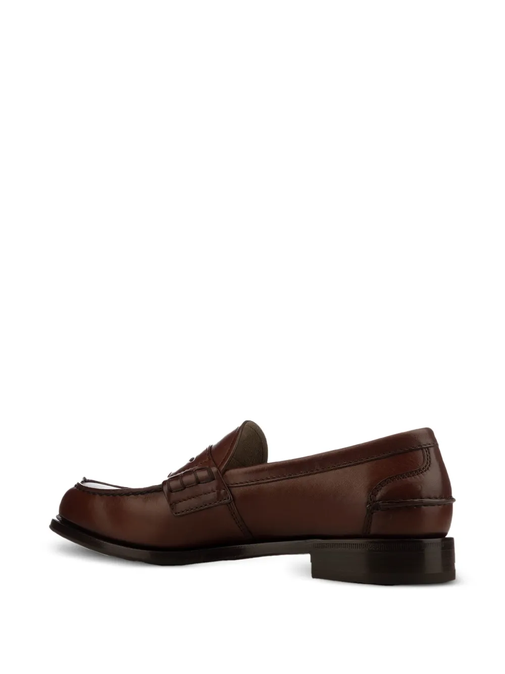  Prada Tassel Leather Loafers - Brown 