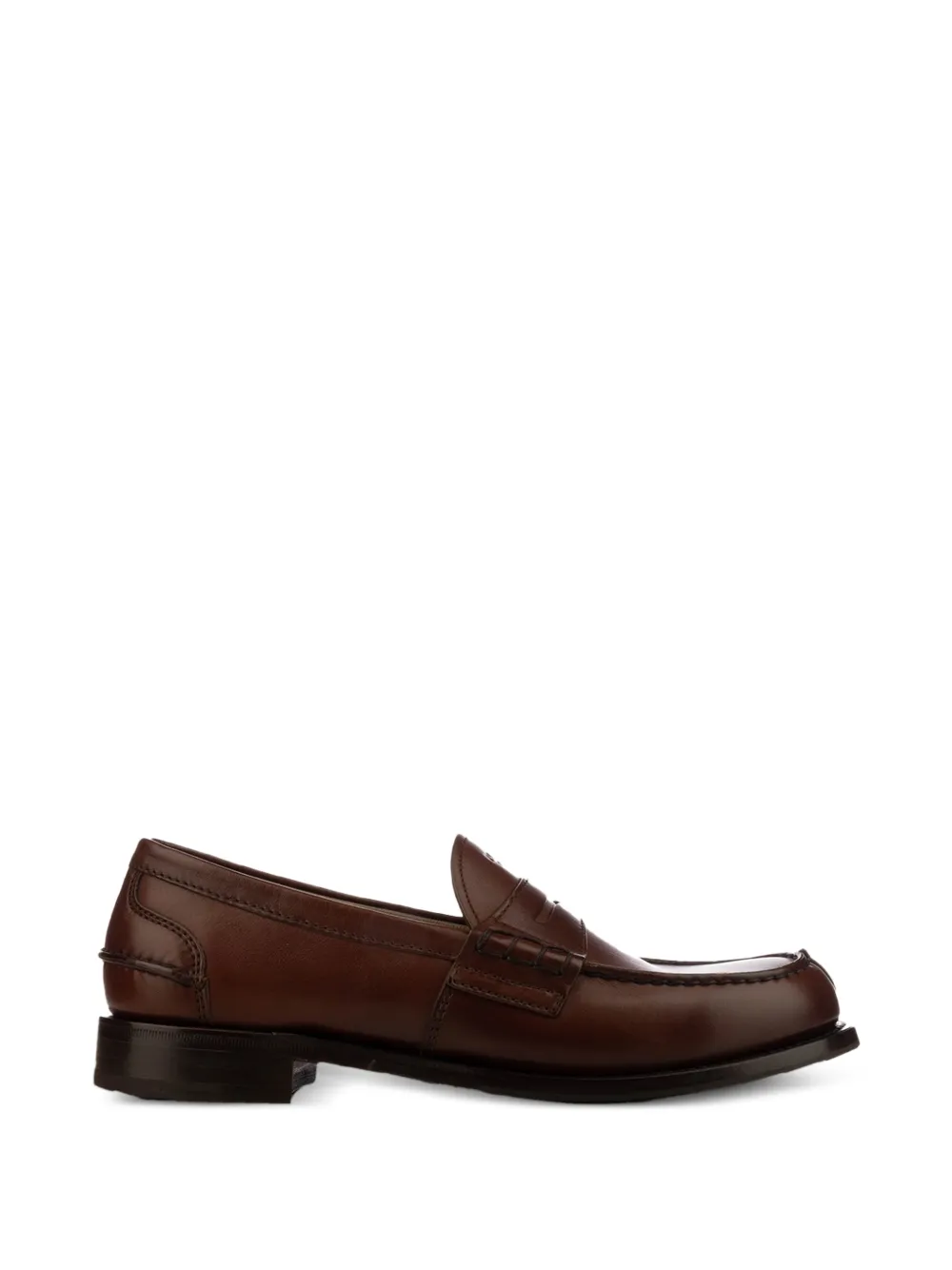 Prada tassel leather loafers - Marrone