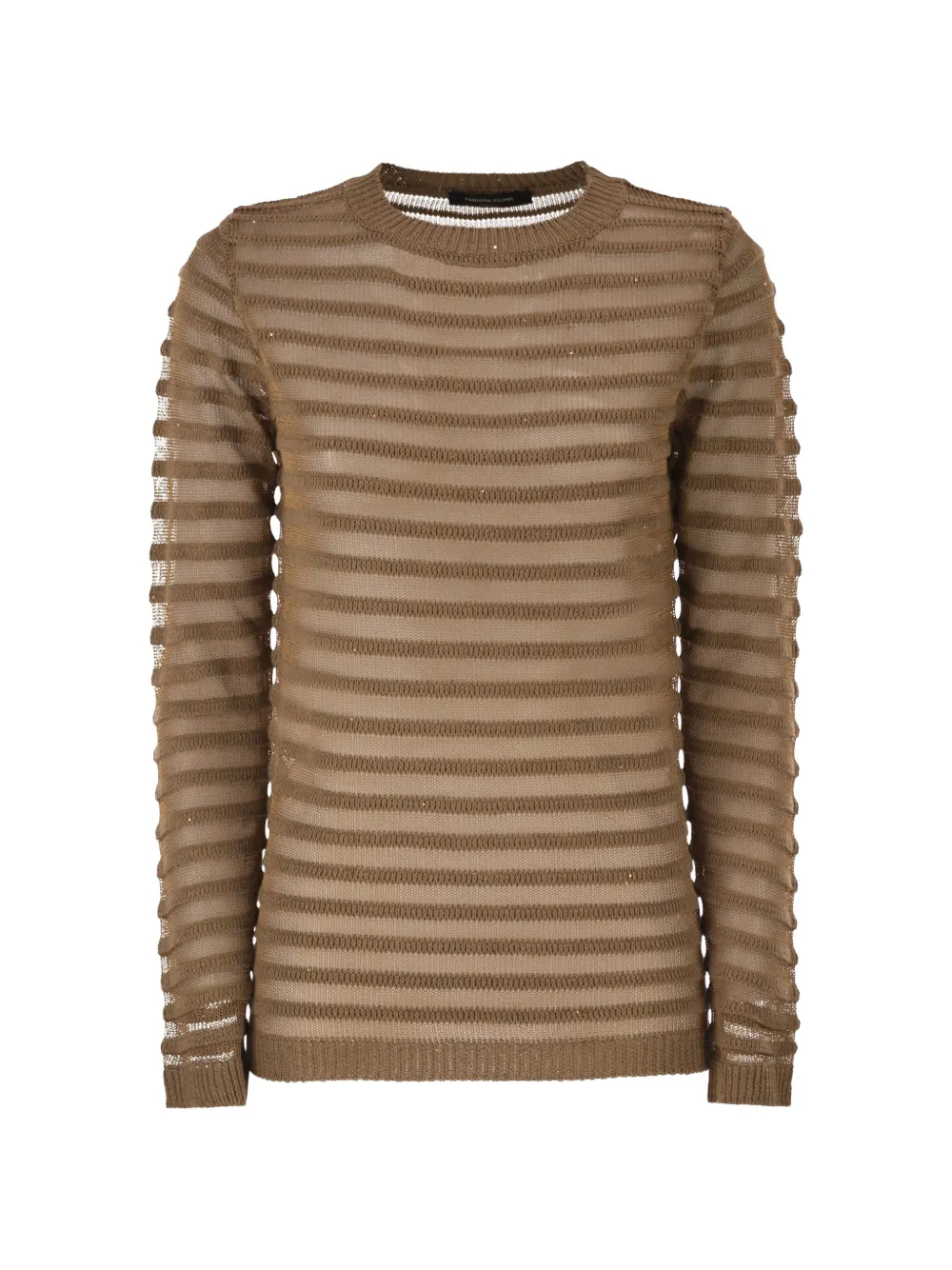 Fabiana Filippi sequin-embellished boat-neck sweater - Marrone