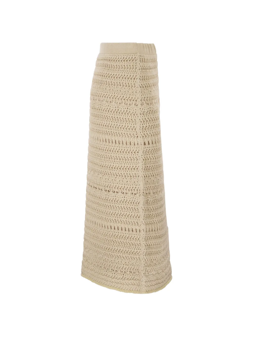  Fabiana Filippi Crochet-pattern Midi Skirt - Neutrals 