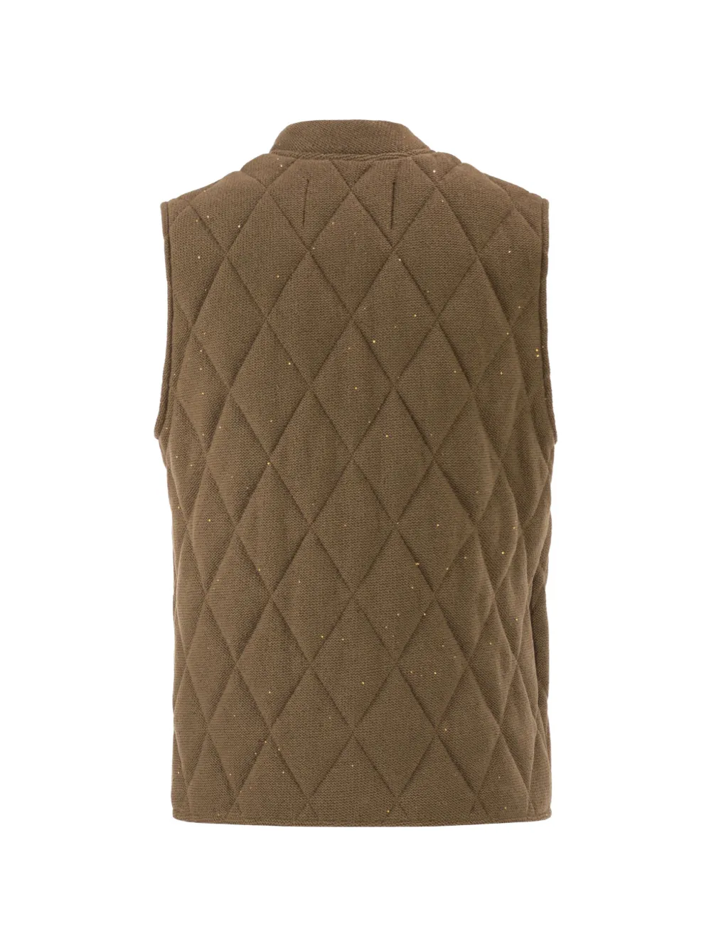 Fabiana Filippi Bodywarmer met pailletten Bruin