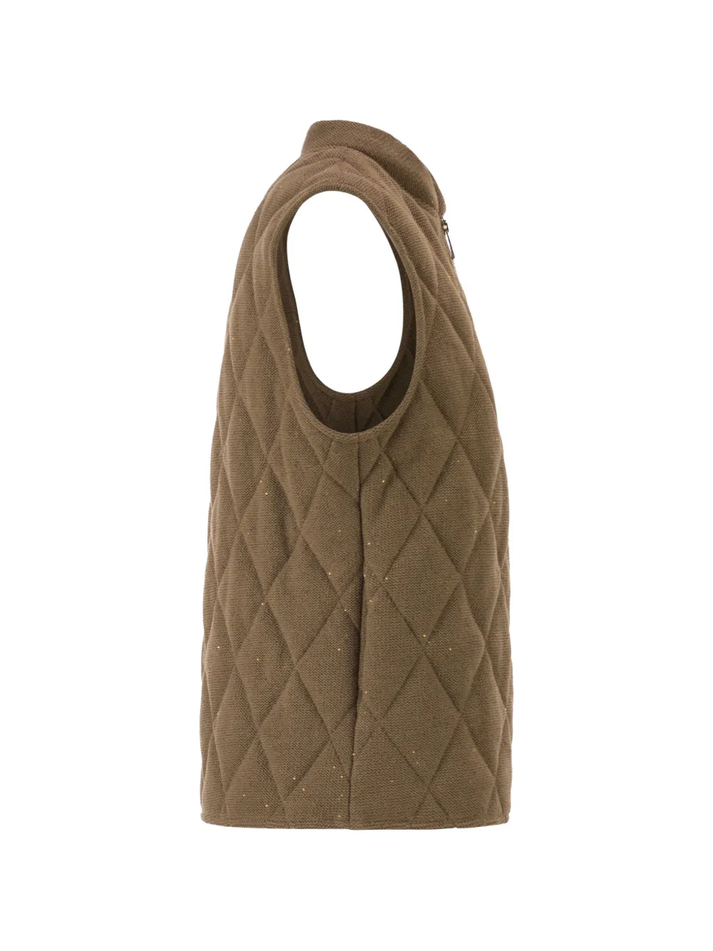 Fabiana Filippi Bodywarmer met pailletten Bruin