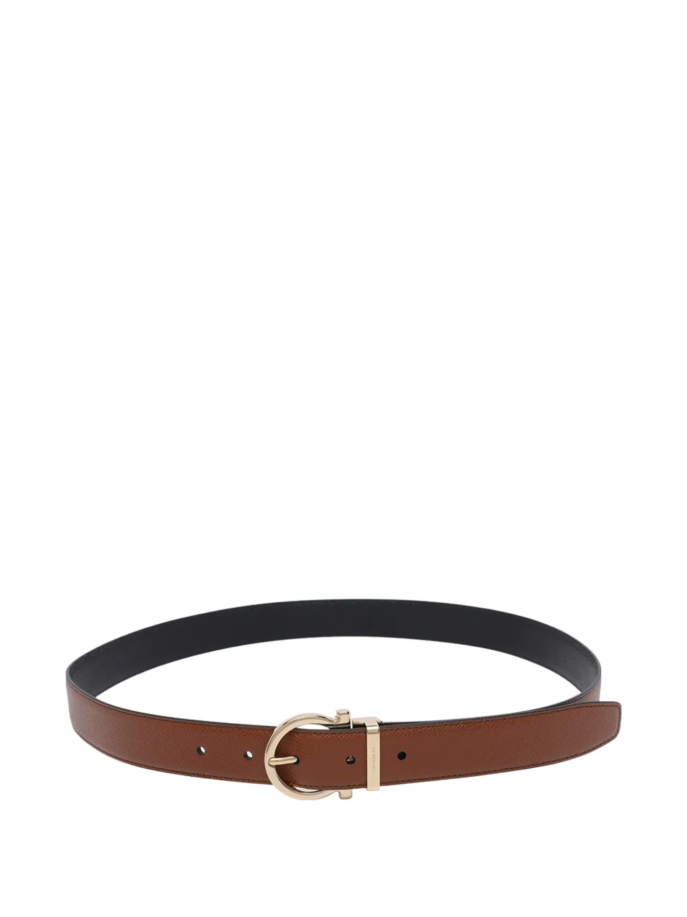 Ferragamo Gancini reversible belt - Marrone