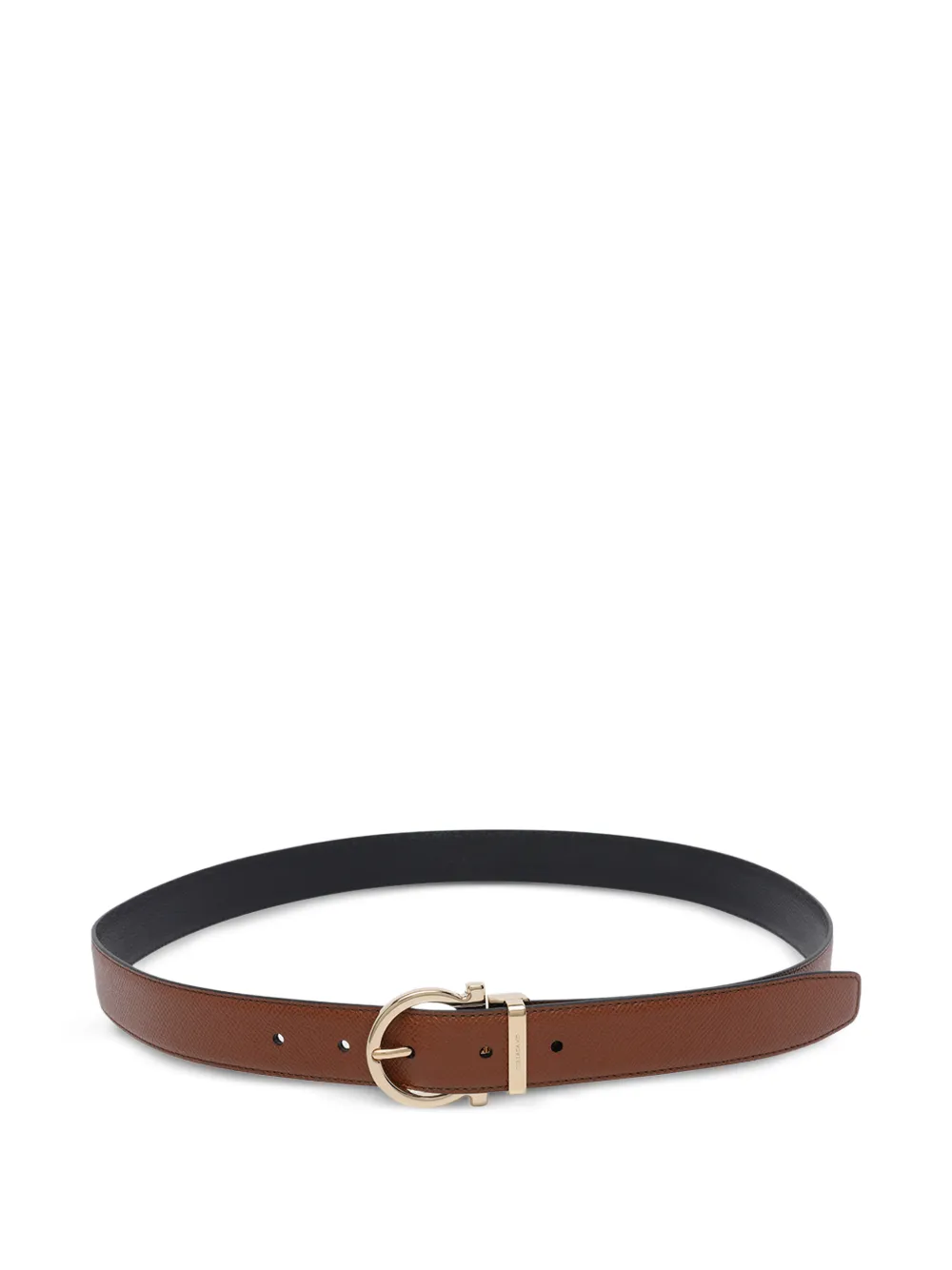 Ferragamo Gancini reversible belt - Marrone