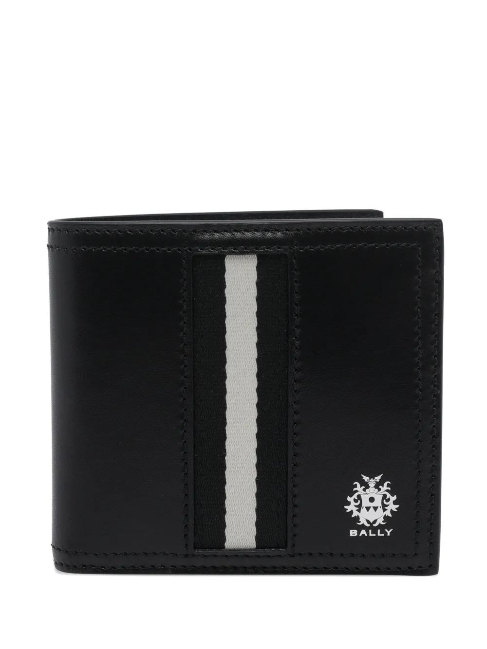 Bally Ray logo leather wallet - Nero