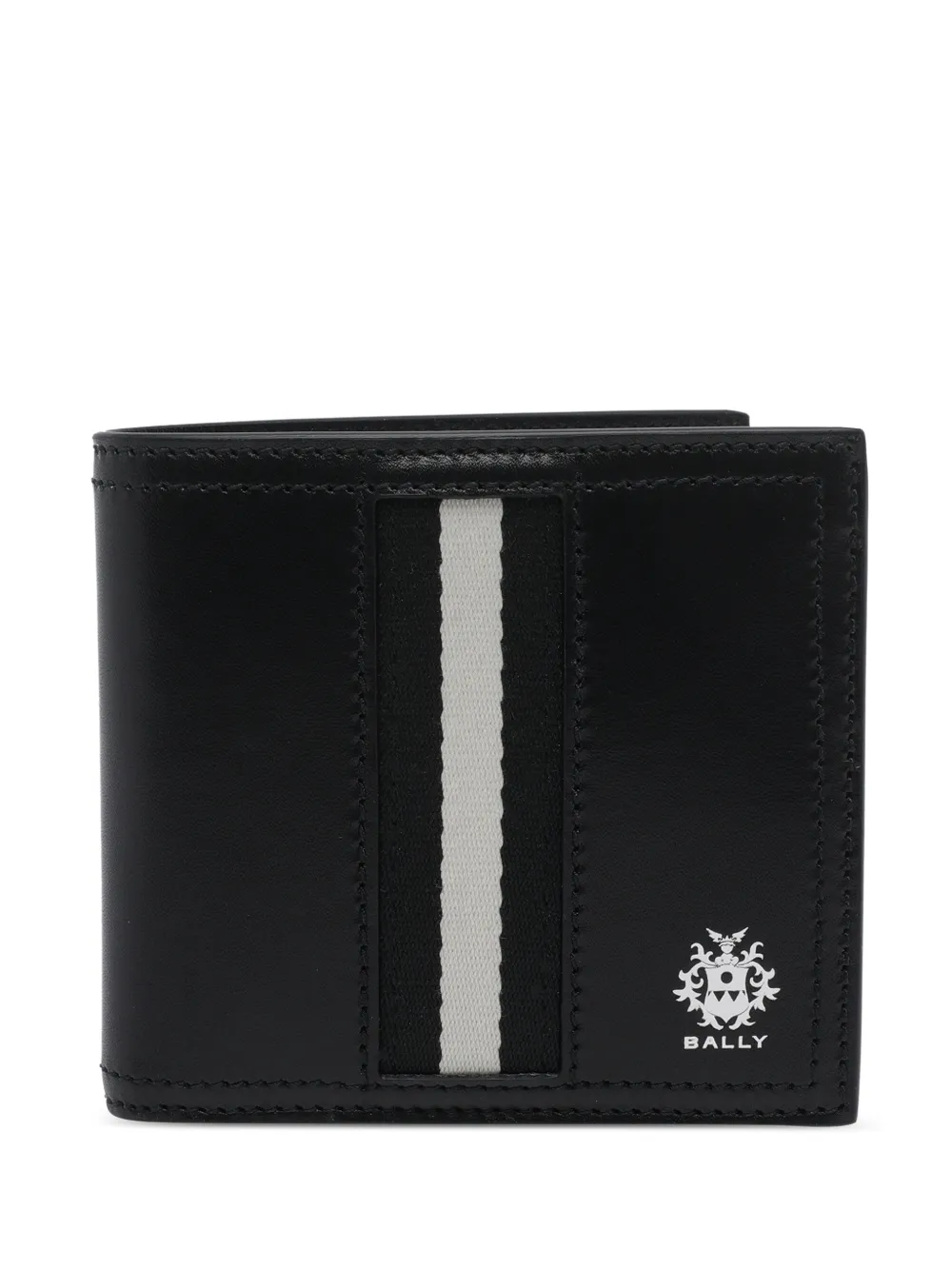 Bally Ray logo leather wallet - Nero