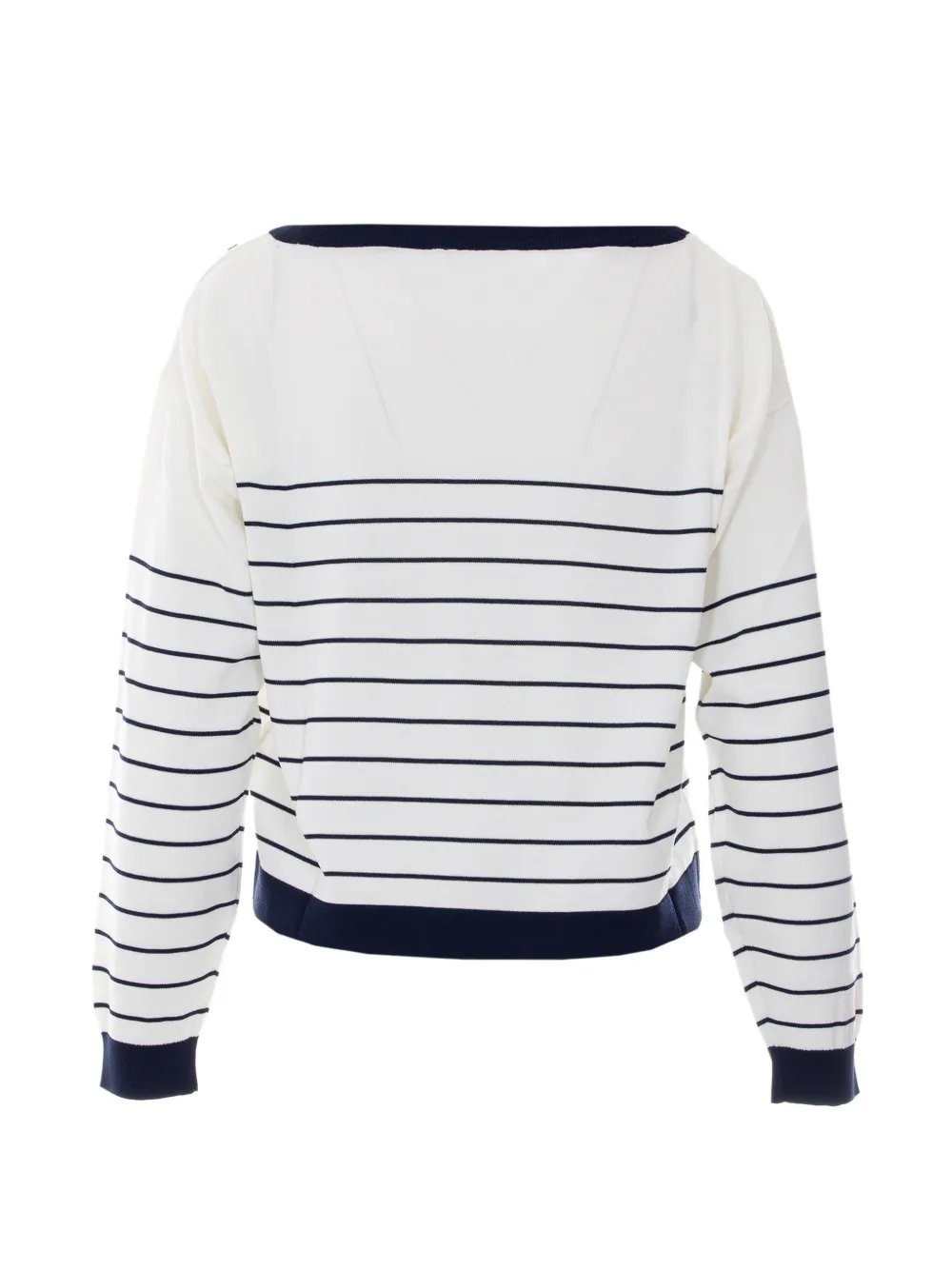  Liu Jo Pull à Rayures - Blanc 