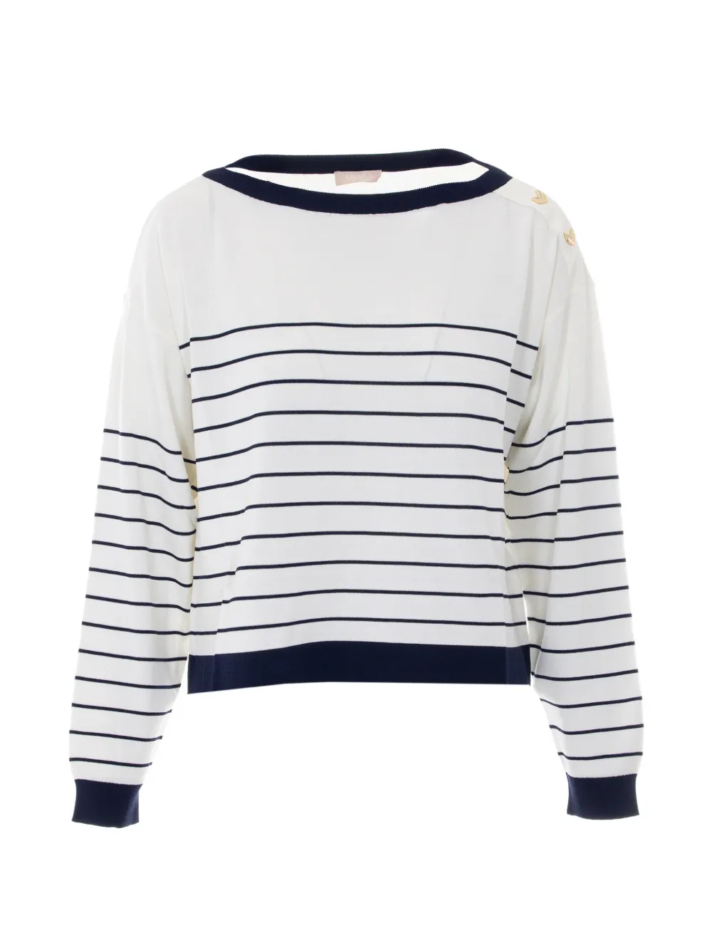 LIU JO striped sweater - Bianco