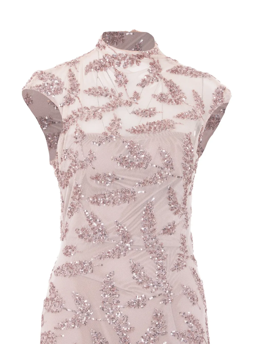 Aniye By Uma maxi-jurk met pailletten Beige
