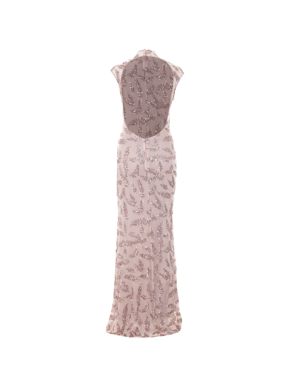  Aniye By Uma Embroidered Sequined Maxi Dress - Neutrals 
