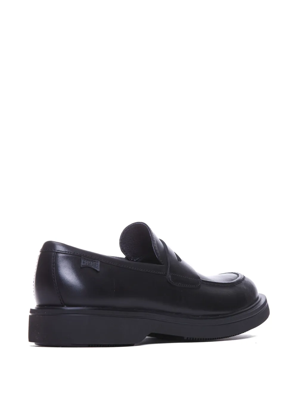 Camper Norman leren loafers met ronde neus Zwart