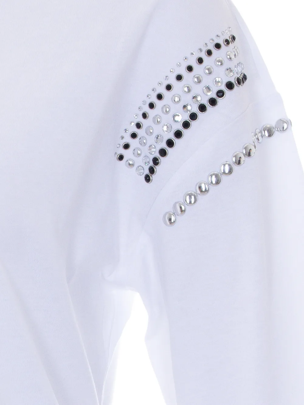 LIU JO T-shirt met studdetails Wit