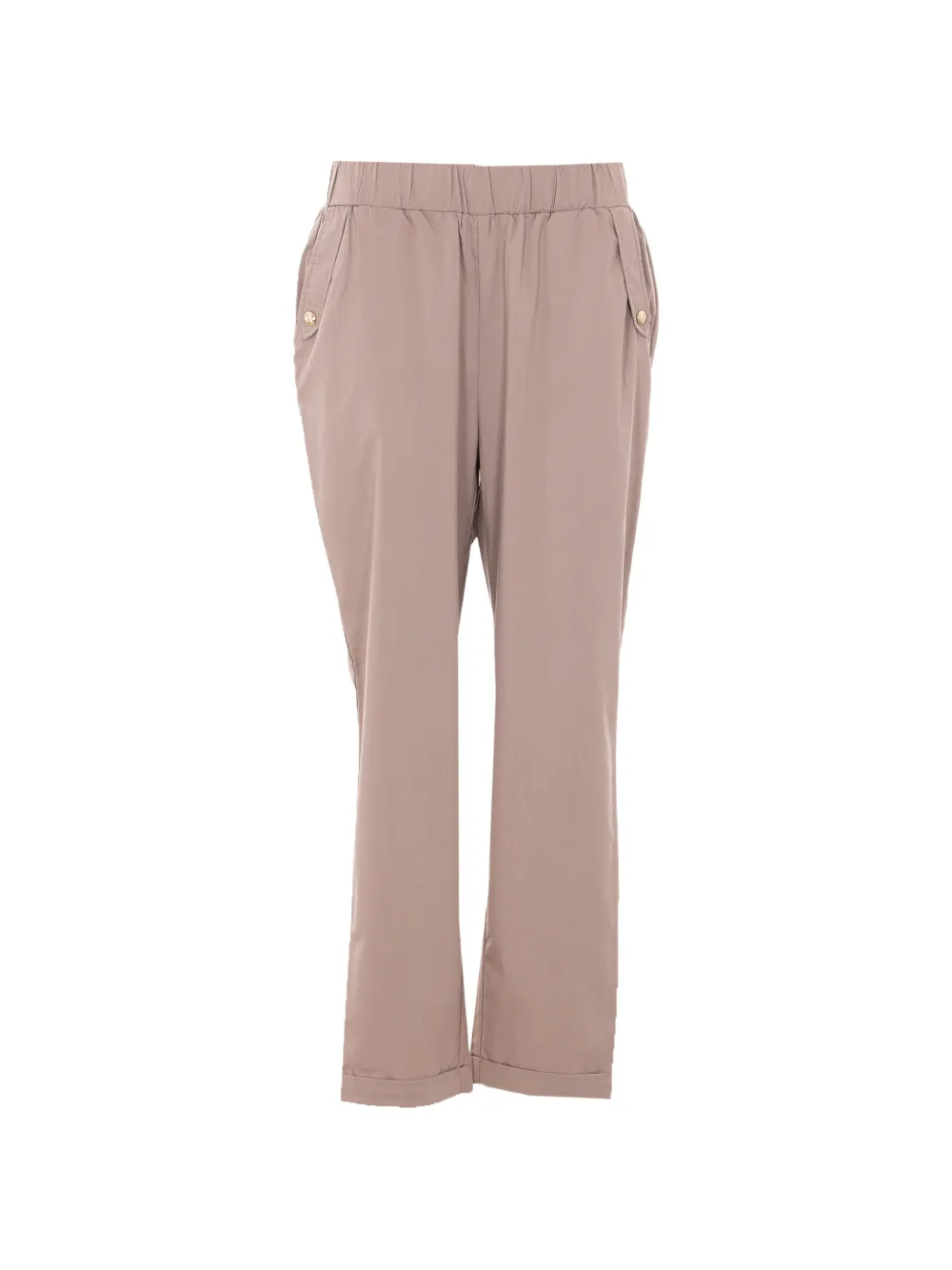 LIU JO button-embellished trousers - Toni neutri