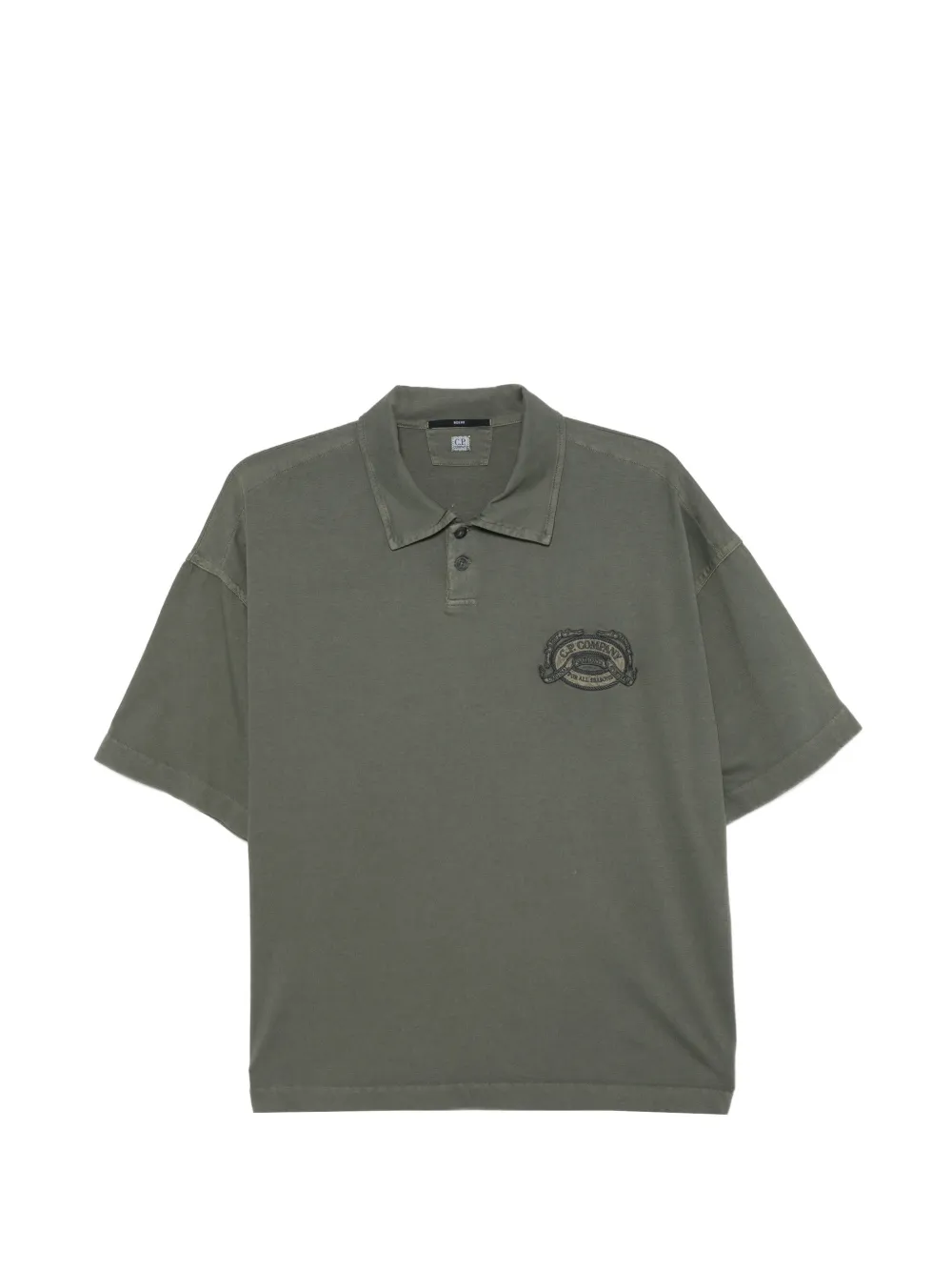 C.P. Company embroidered polo shirt - Verde