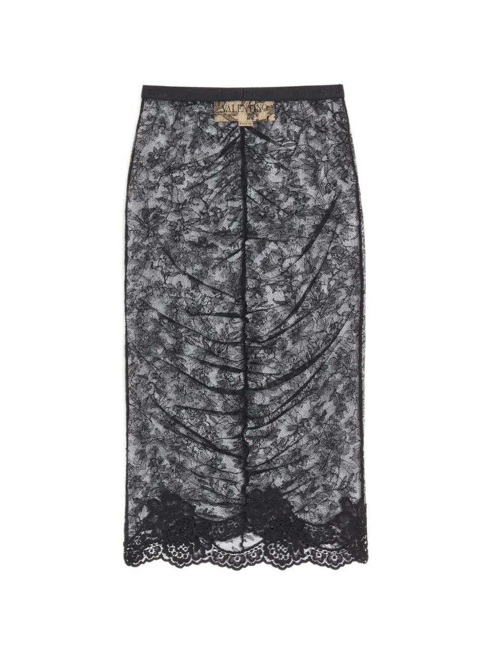 Valentino Garavani stretch lace skirt - Nero