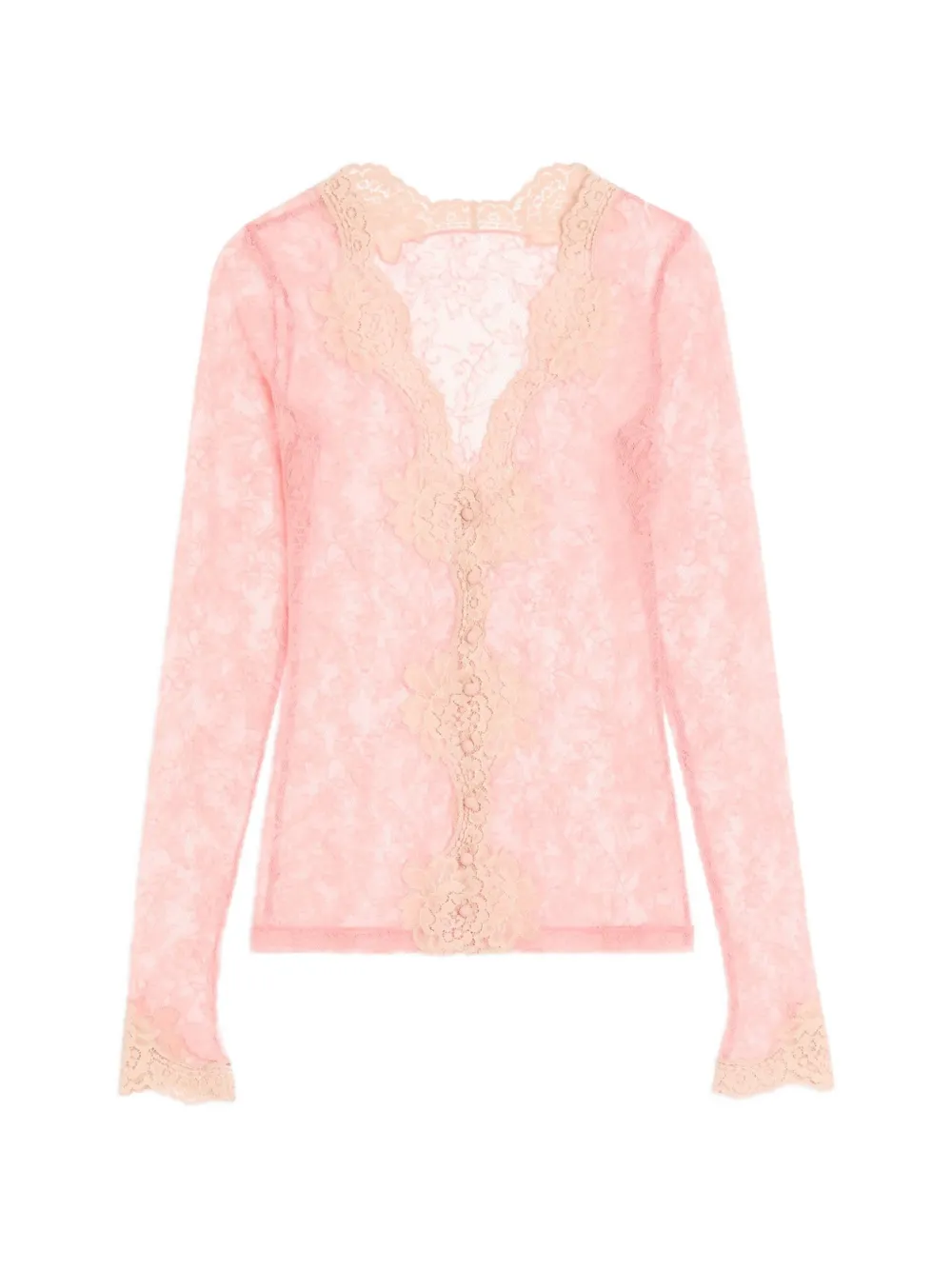 Valentino Garavani stretch lace cardigan - Rosa