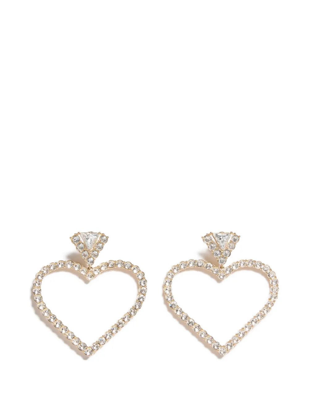 Valentino Garavani Coeur Royal Ohrringe aus Metall und Swarovski® Kristallen - Gold