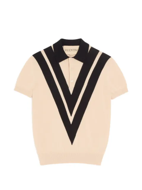 Valentino Garavani playera tipo polo con logo bordado
